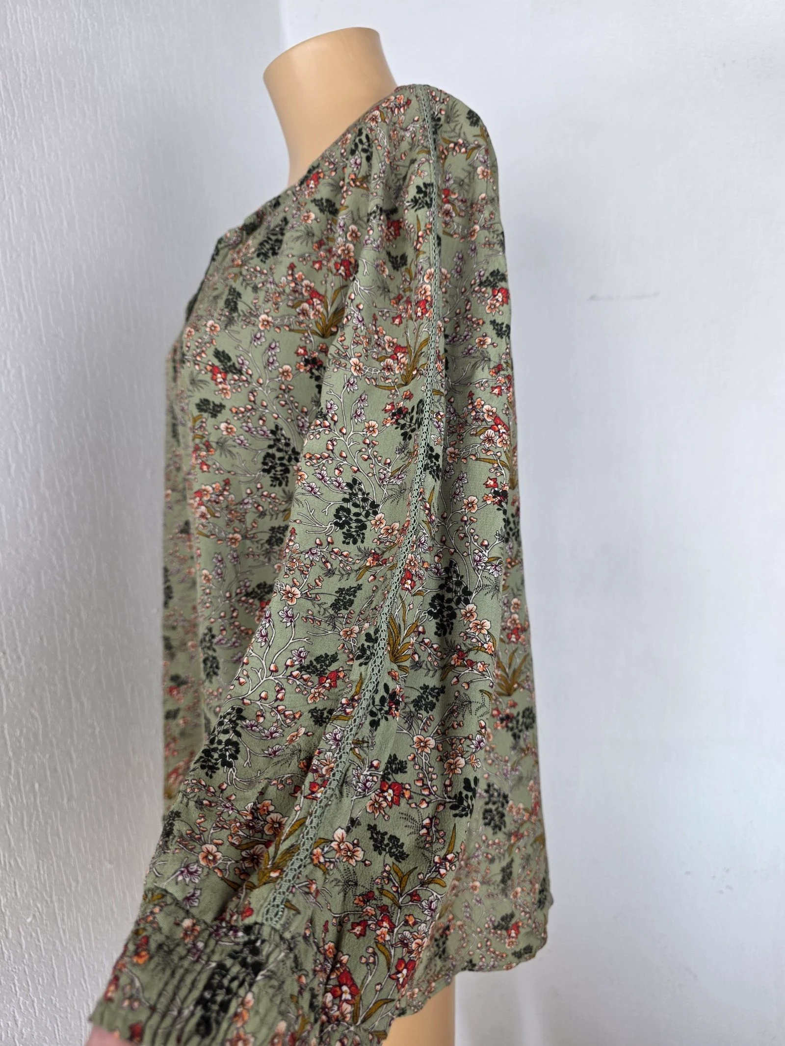 Blusa / túnica fluida com estampa floral boêmia campestre Maison 1.2.3 tamanho 42/44 – photo 5
